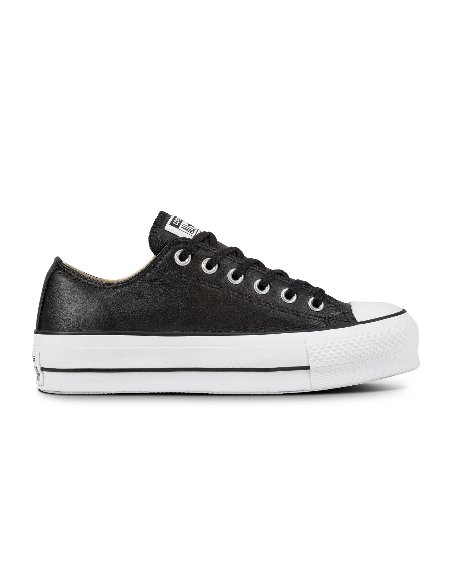 CHUCK TAYLOR LIFT CLEAN OX BLACK/BLACK/WHITE C12LCB-561681C