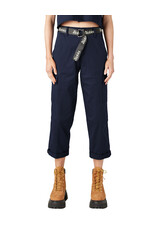 DICKIES Women's Relaxed Fit Cropped Cargo Pants Ink Navy - FPR50IK