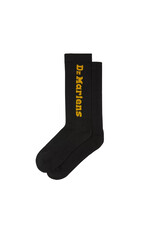 VERTICAL LOGO SOCK BLACK COTTON BLEND SOCK - AD018001