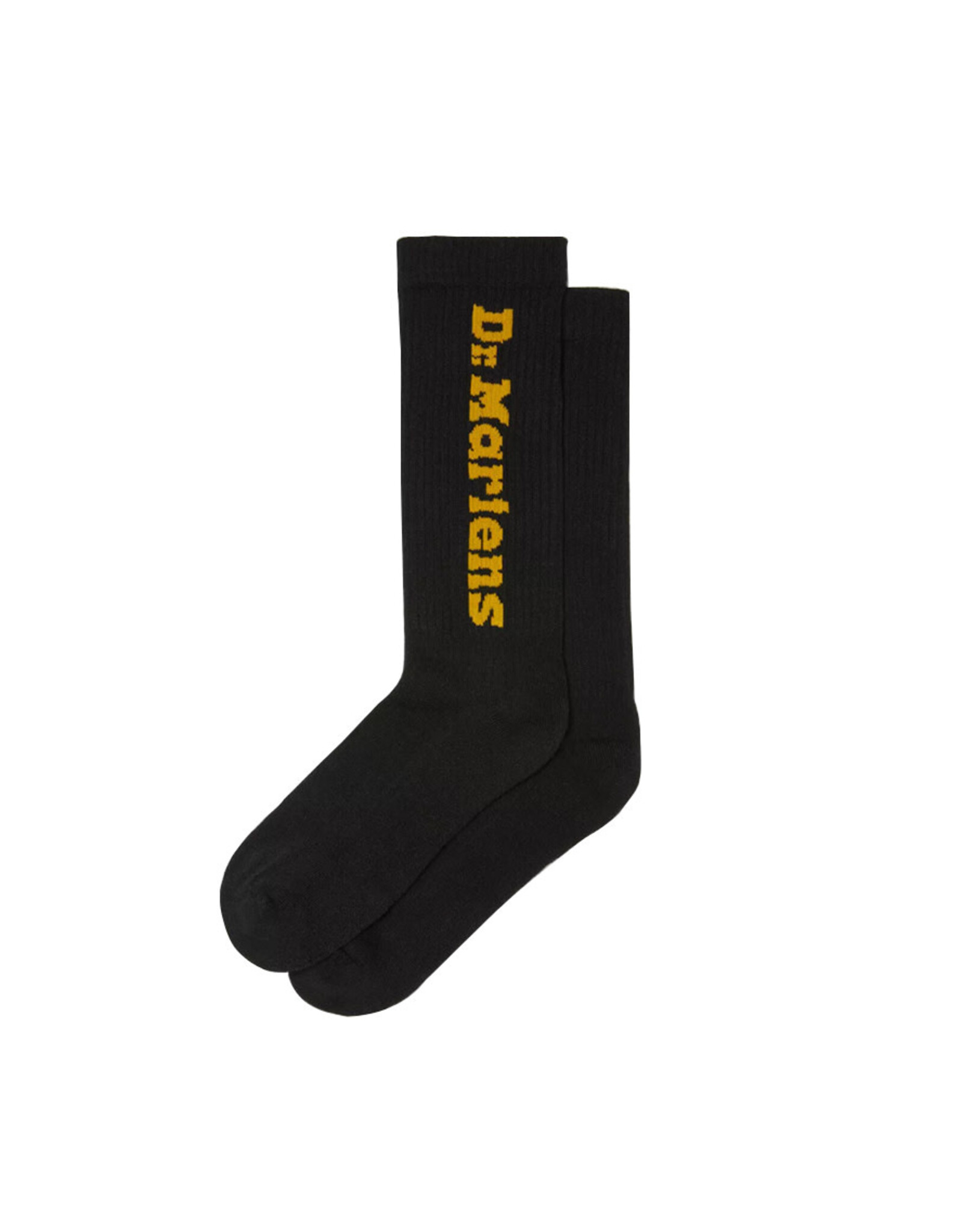 VERTICAL LOGO SOCK BLACK COTTON BLEND SOCK - AD018001