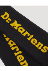 VERTICAL LOGO SOCK BLACK COTTON BLEND SOCK - AD018001