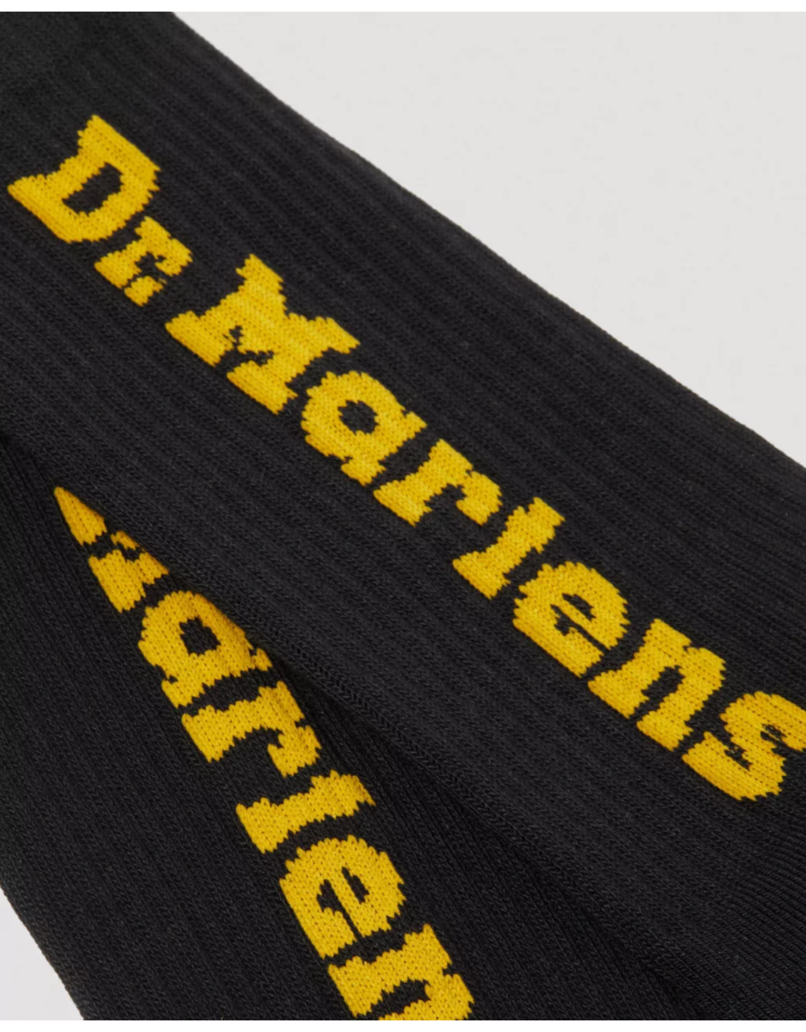 VERTICAL LOGO SOCK BLACK COTTON BLEND SOCK - AD018001