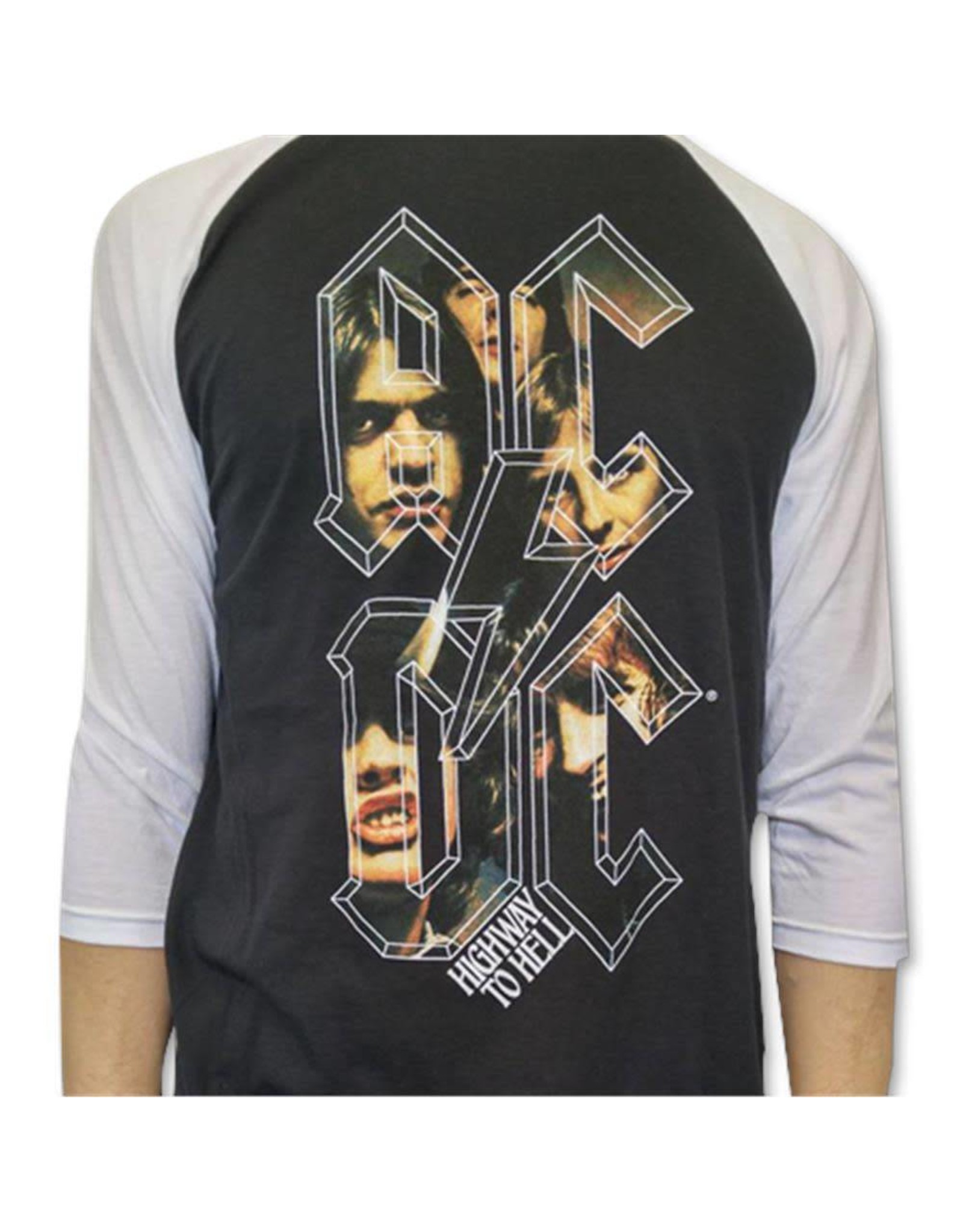 Acdc Highway To Hell Letters Baseball Shirt Boutique X20 Mtl