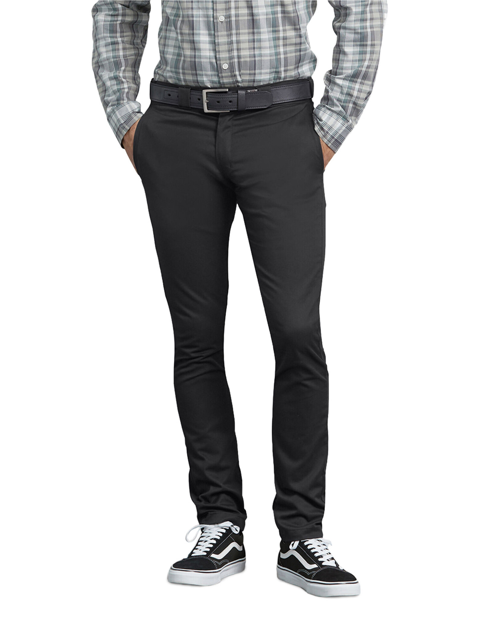 DICKIES Skinny Fit Work Pants Black - WP801BK