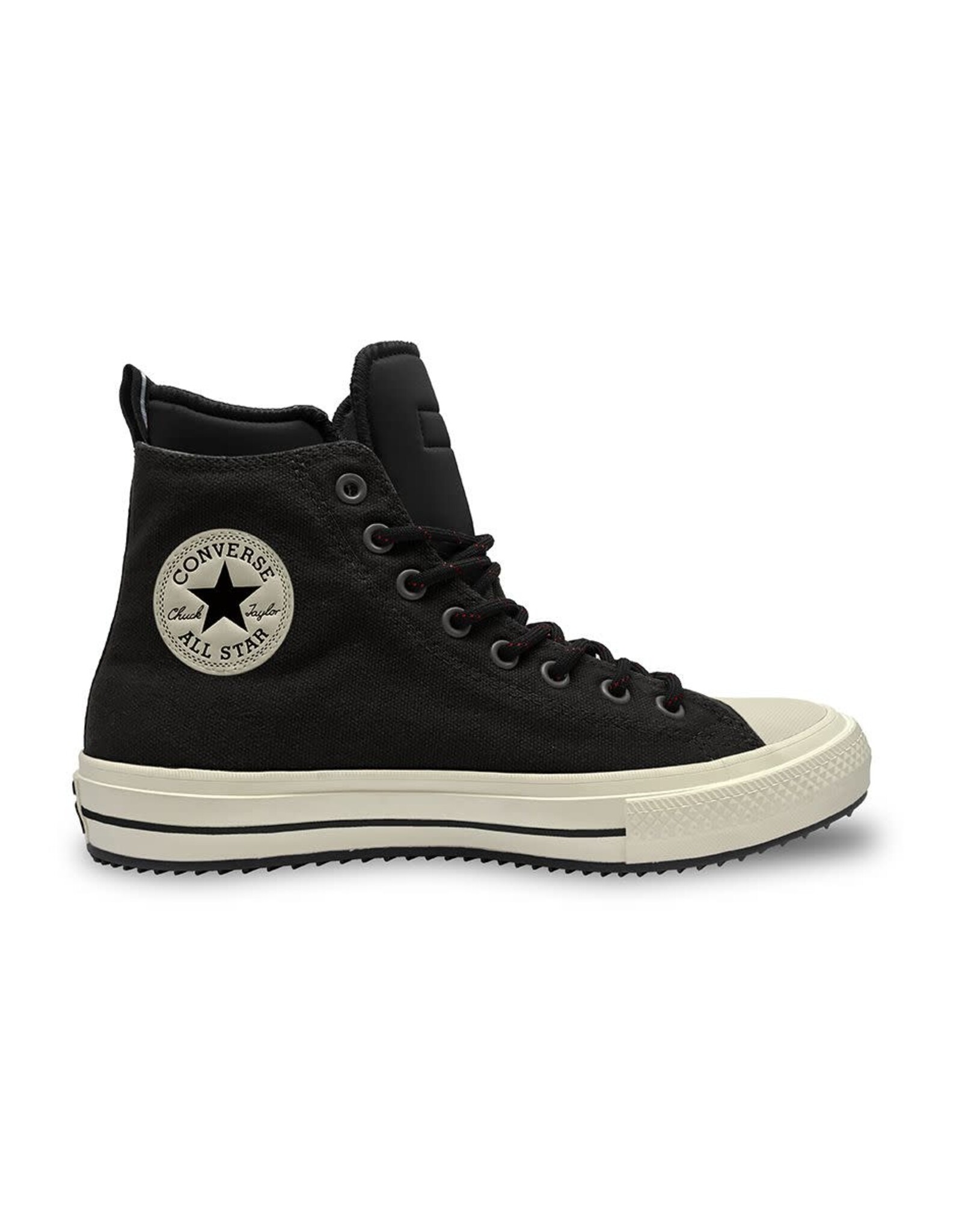 CHUCK TAYLOR ALL STAR BOOT HI LEATHER BLACK/BLACK/EGRET CC19BOB-166607C