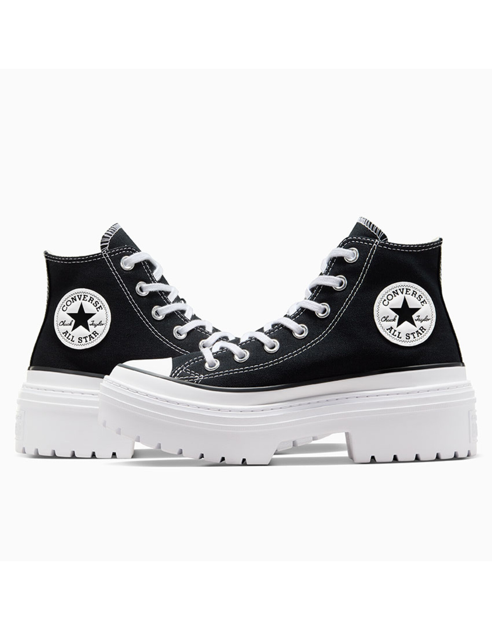 CTAS LUGGED HEEL HI BLACK / WHITE / EGRET C494BH-A08258C
