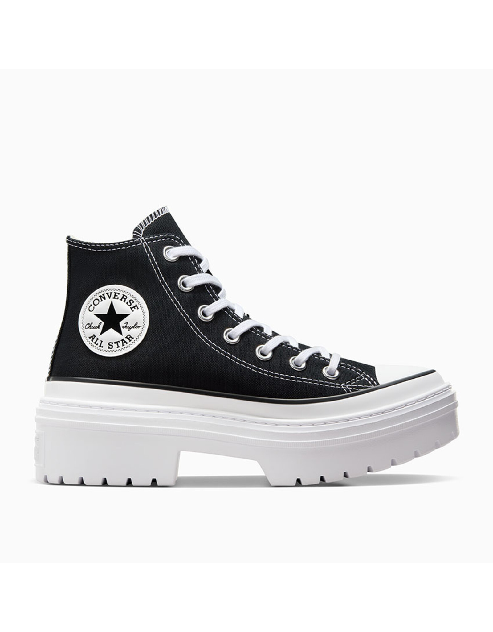 CTAS LUGGED HEEL HI BLACK / WHITE / EGRET C494BH-A08258C