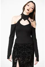 ORALIA Cold Shoulder Top