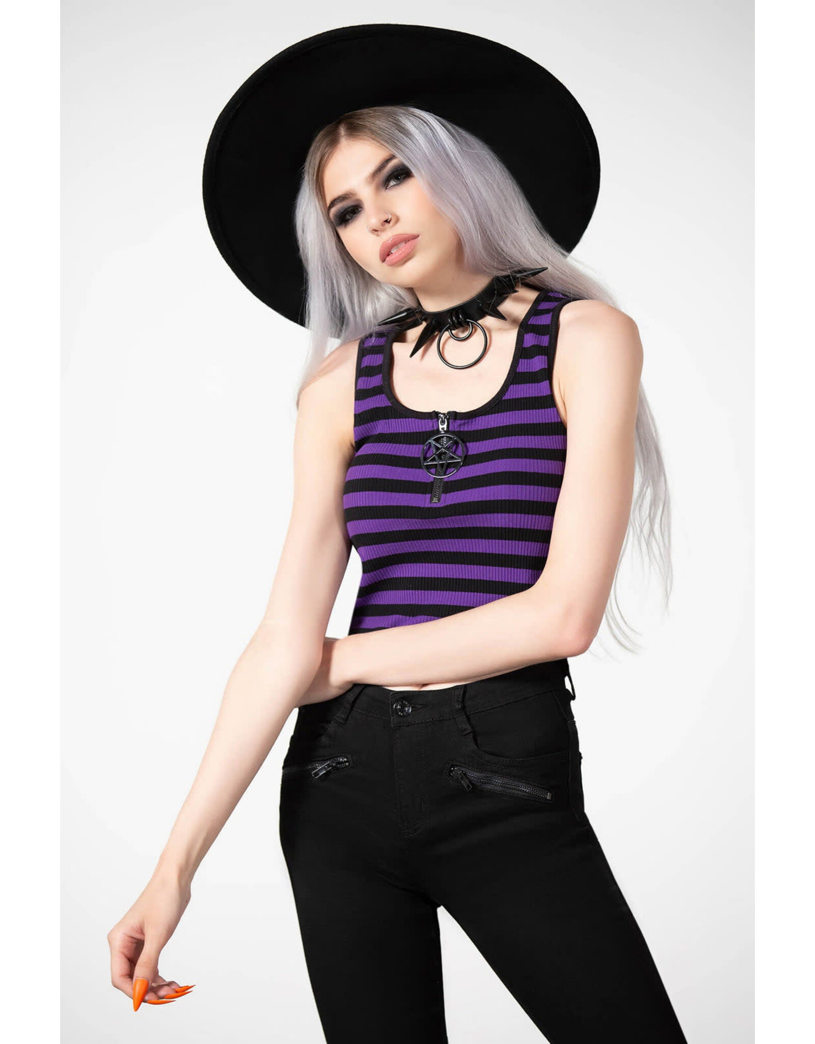 POSSESSED Rib Vest - purple