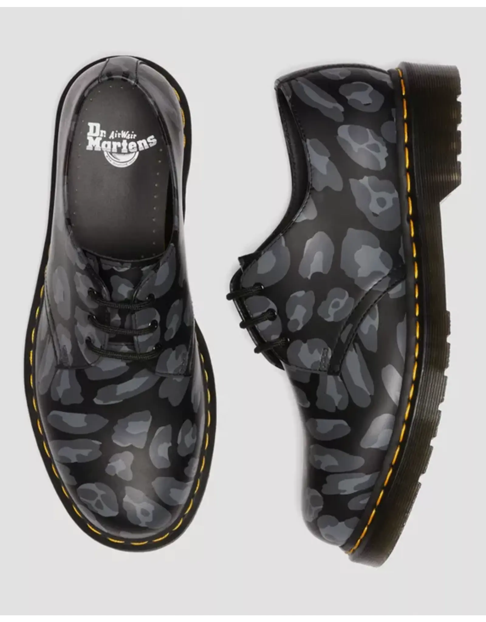 1461 DISTORTED LEOPARD BLACK SMOOTH 301DLB-R27686001