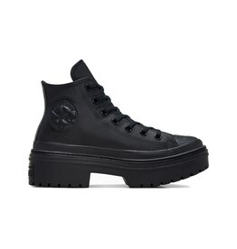 CTAS LUGGED HEEL HI LEATHER BLACK MONO CC494MO-A10369C
