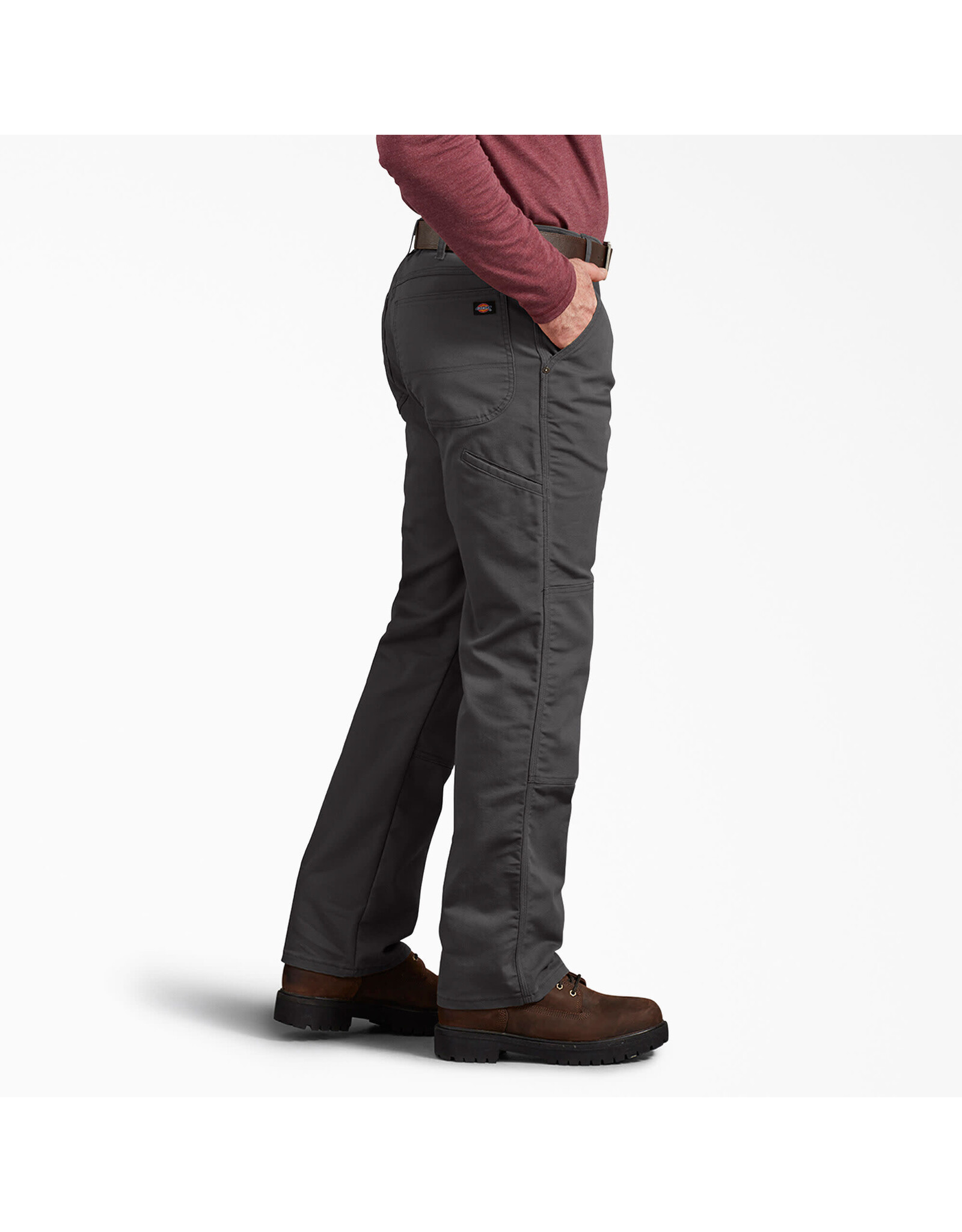 DICKIES FLEX Regular Fit Duck Double Knee Pants Stonewashed Gray - DP903SSL