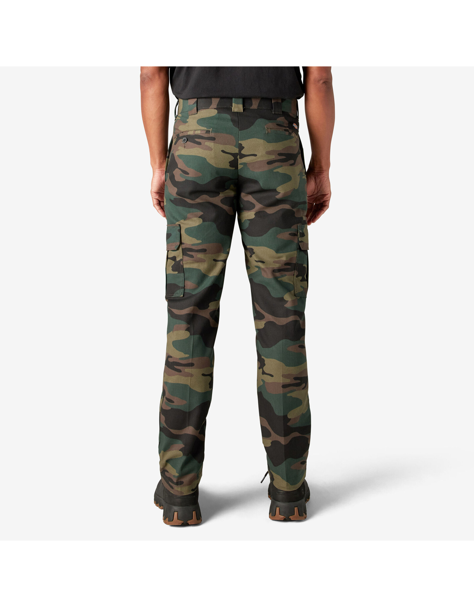 DICKIES FLEX Slim Fit Straight Leg Cargo Pants Hunter Green Camo - WP594HRC