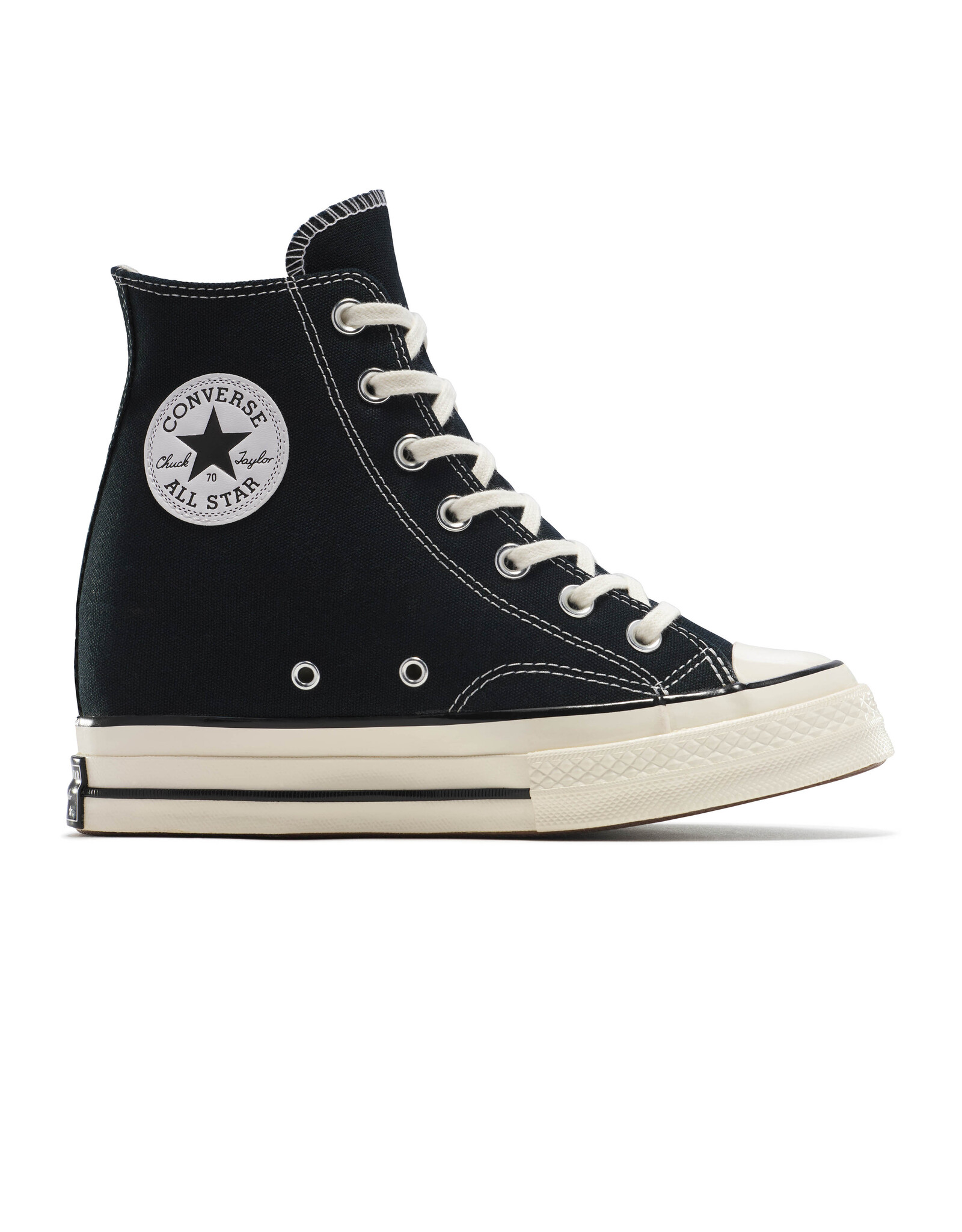 CHUCK 70 WEDGE BLACK/EGRET/WHITE C470B - A12563C