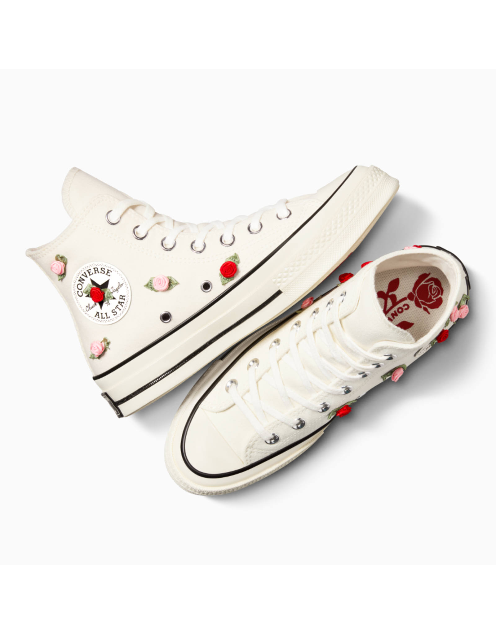CHUCK 70 VALENTINE HI EGRET/RED/OFF WHITE C570VAL- A10637C