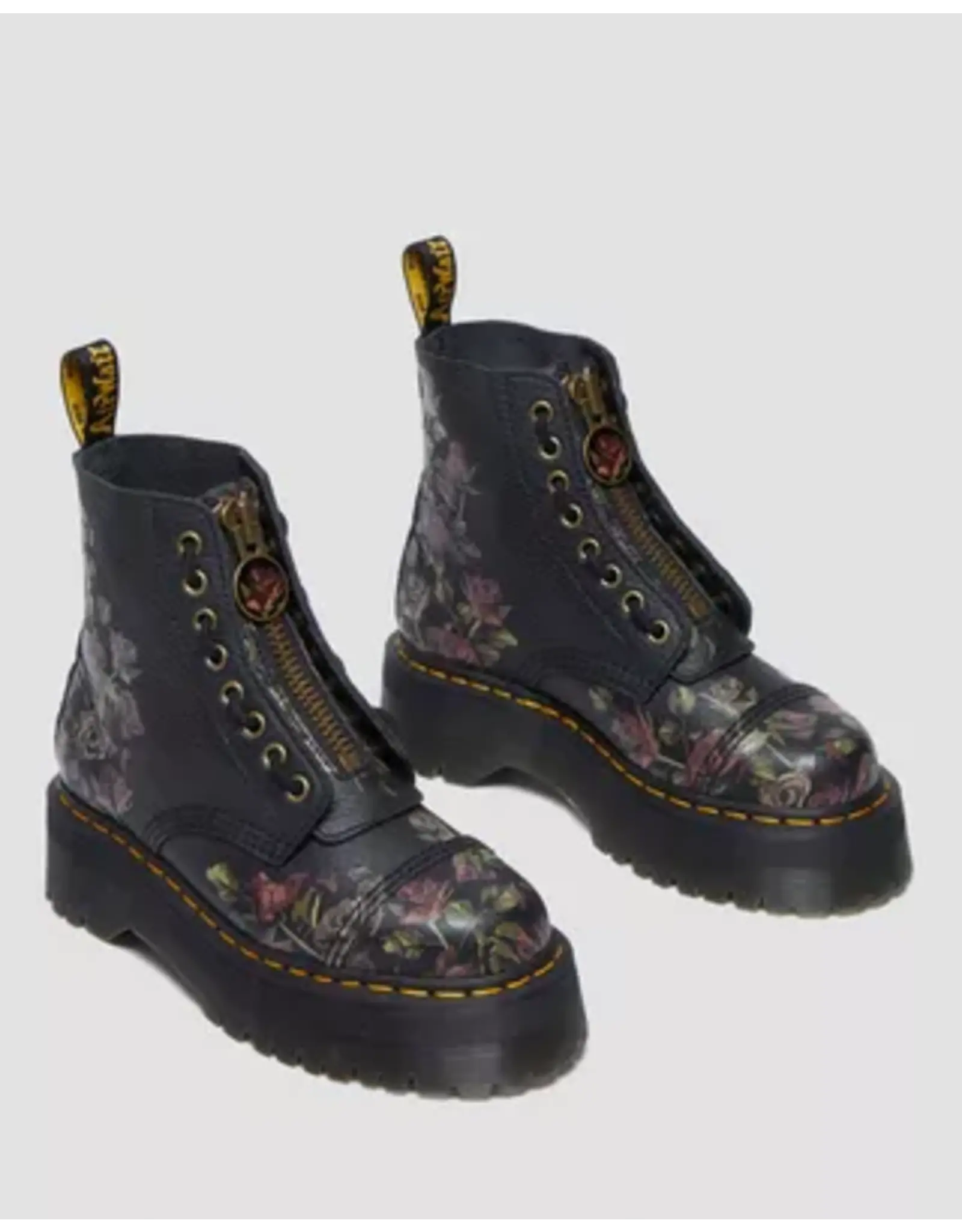 SINCLAIR BLACK DECAYED ROSES CLASSIC TUMBLED NAPPA 851ROC-R32050001