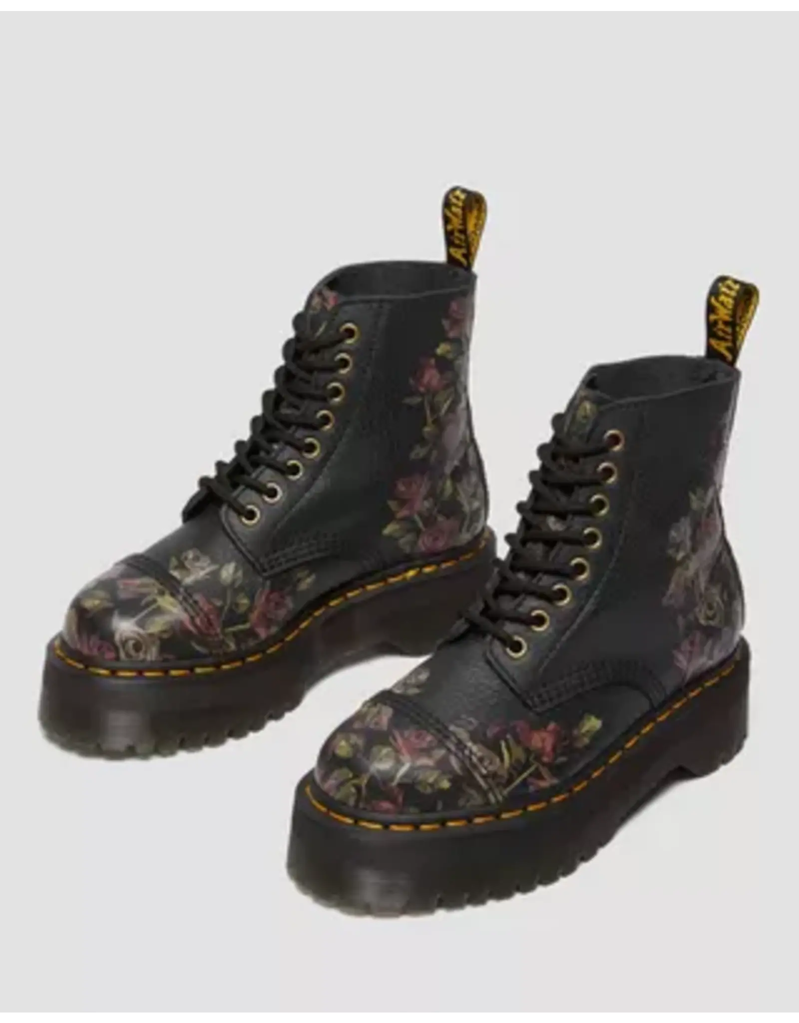 SINCLAIR BLACK DECAYED ROSES CLASSIC TUMBLED NAPPA 851ROC-R32050001