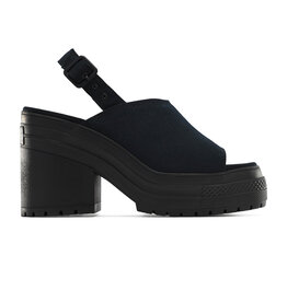 CHUCK 70 DE LUXE HEEL MULE SLIP BLACK MONO C570HBM - A12567C