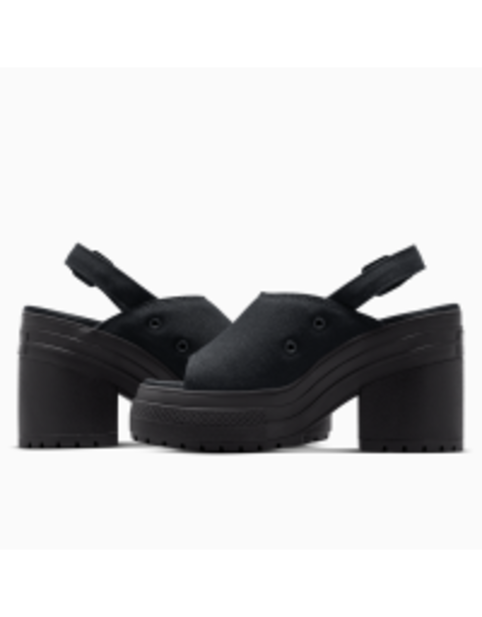 CHUCK 70 DE LUXE HEEL MULE SLIP BLACK MONO C570HBM - A12567C