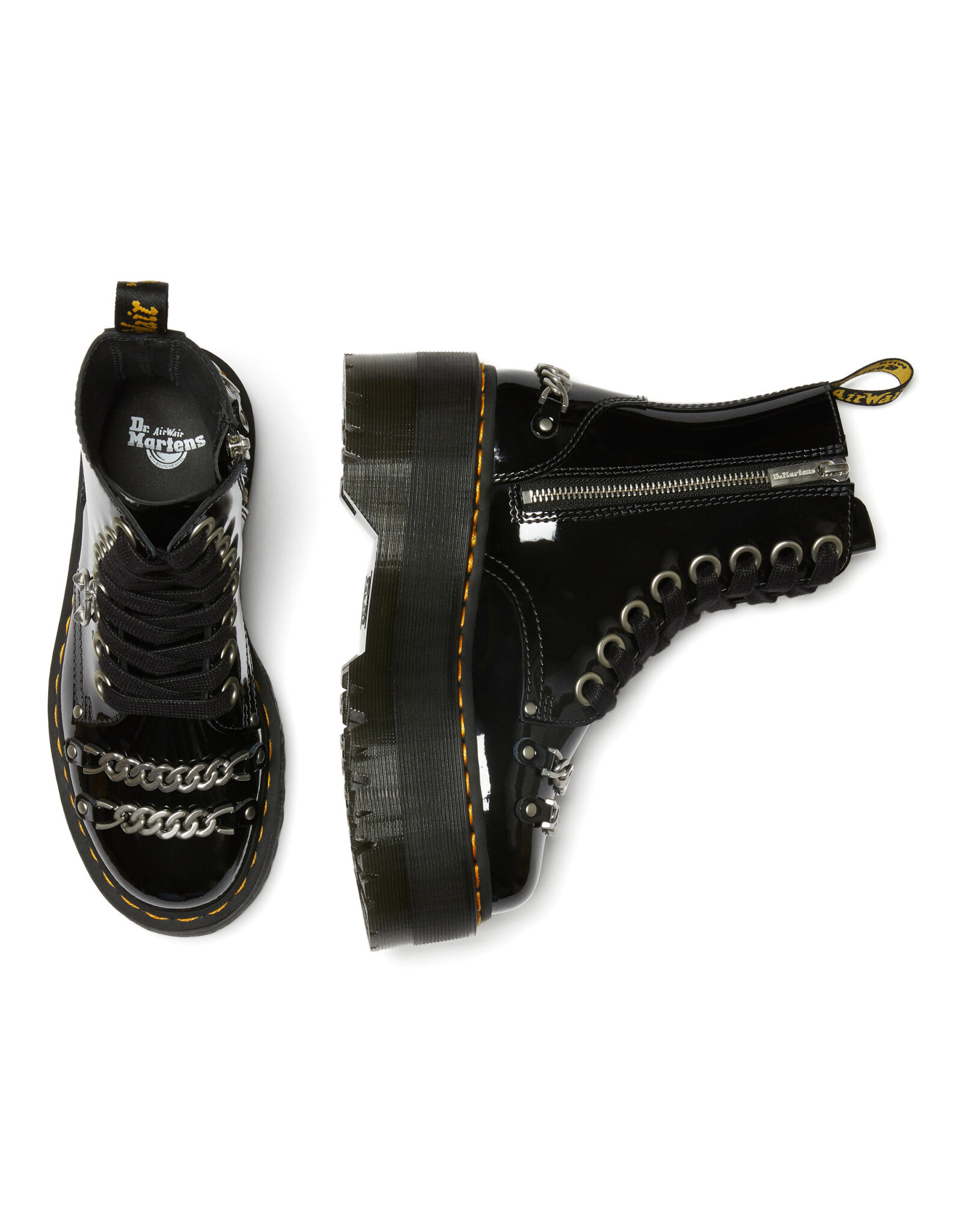JADON MAX CHAIN PATENT BLACK 857PBCH-R27309001