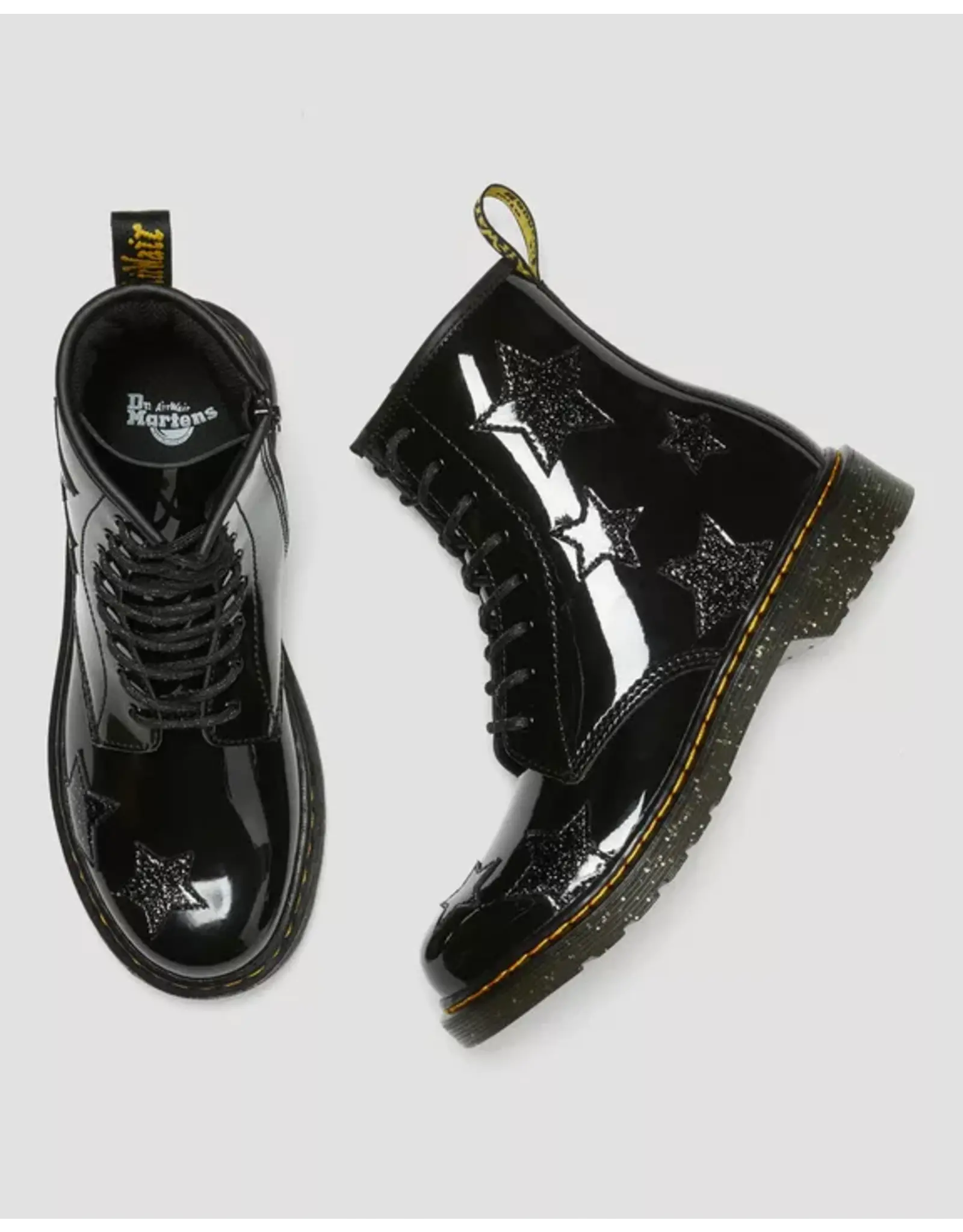 1460 YOUTH BLACK PATENT LAMPER + COSMIC GLITTER Y815YBS-R27060001
