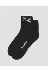 BOW SOCK BLACK COTTON BLEND-AD044101