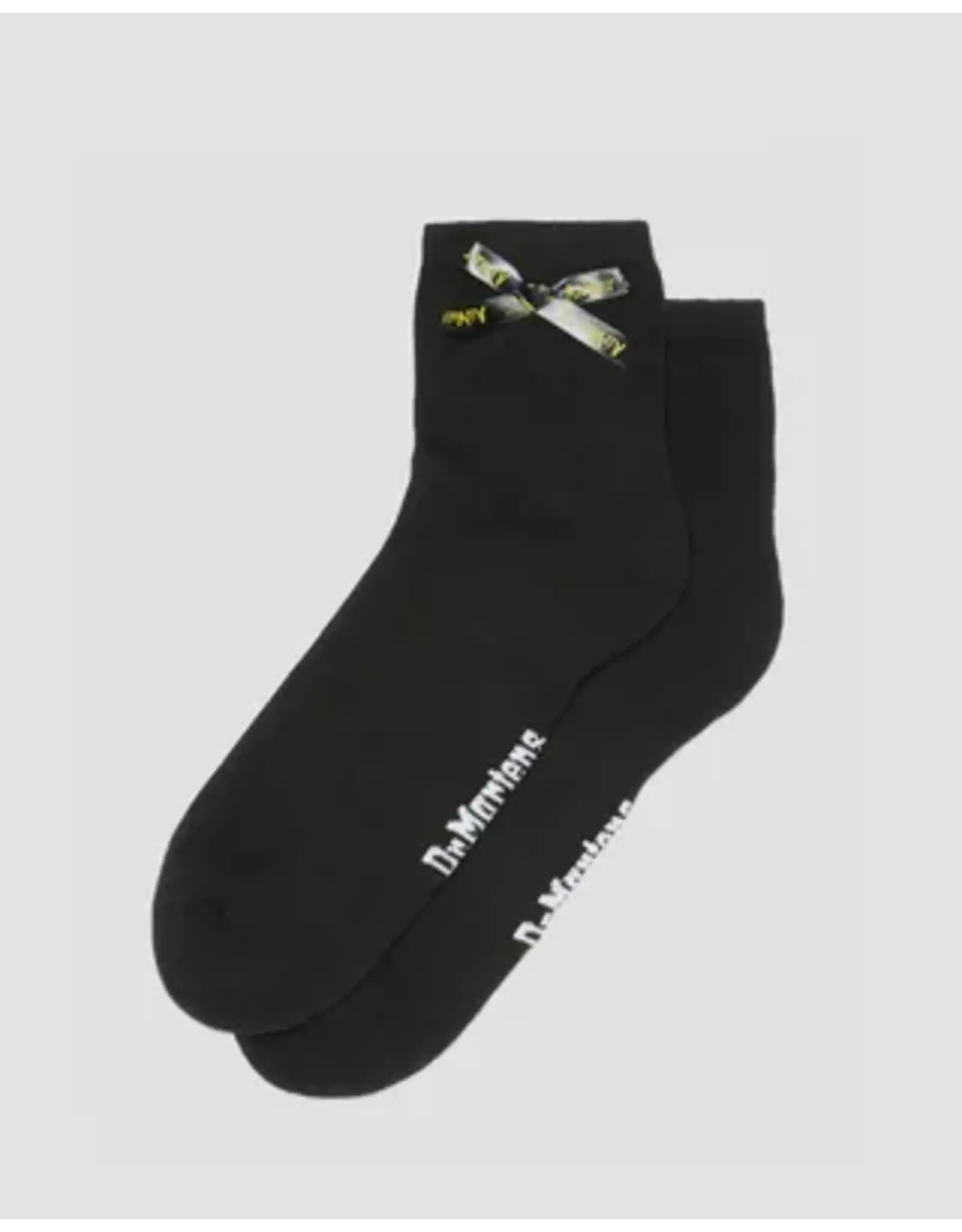 BOW SOCK BLACK COTTON BLEND-AD044101