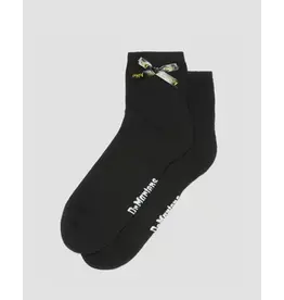 BOW SOCK BLACK COTTON BLEND-AD044101