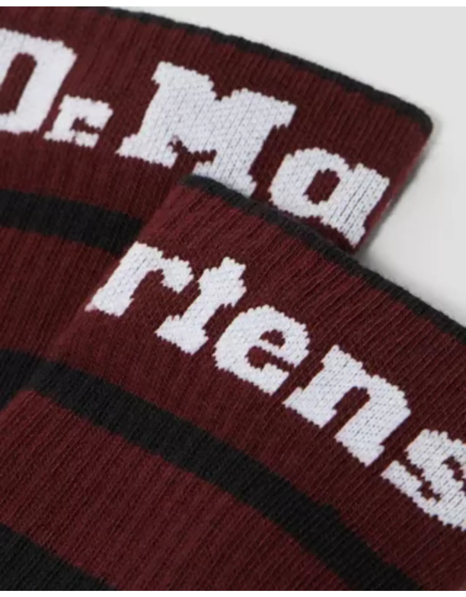 Athletic Logo Socks Black/Cherry/White