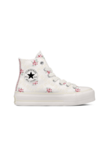 CTAS LIFT HI PLATFORM ROSE CROSS STITCH VINTAGE WHITE/HORIZON PINK C25LRC - A13659C