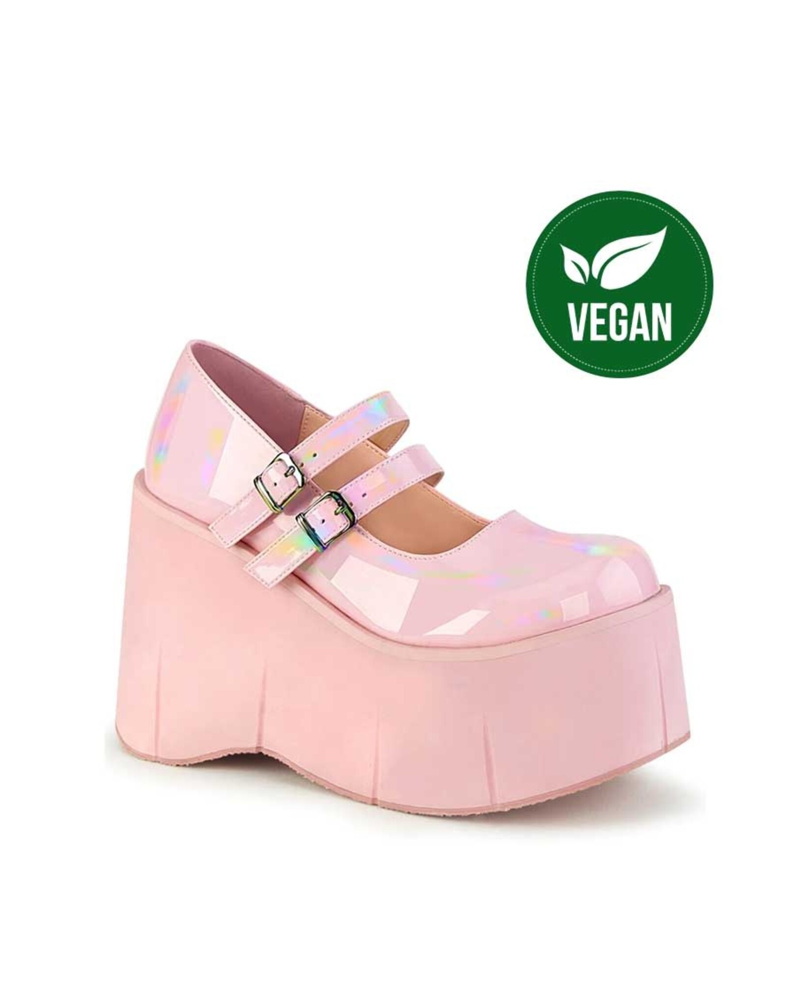 KERA-08 - Baby Pink Hologram4 1/2" Platform Maryjane - D55VP