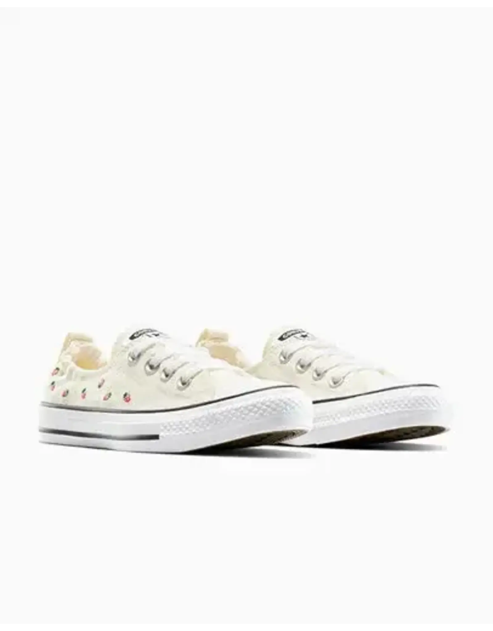 CTAS SHORELINE SLIP STRAWBERRY EMBROIDERED EGRET/SOFT RED/GREEN C25SSS - A14931C