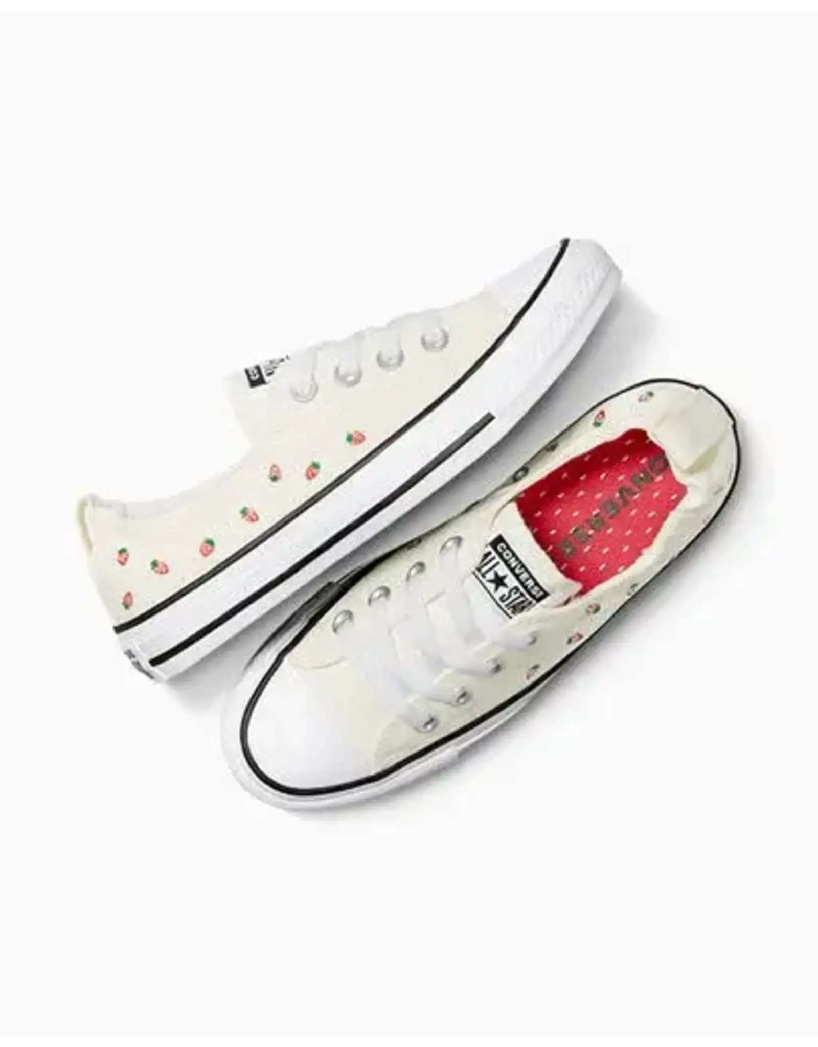 CTAS SHORELINE SLIP STRAWBERRY EMBROIDERED EGRET/SOFT RED/GREEN C25SSS - A14931C