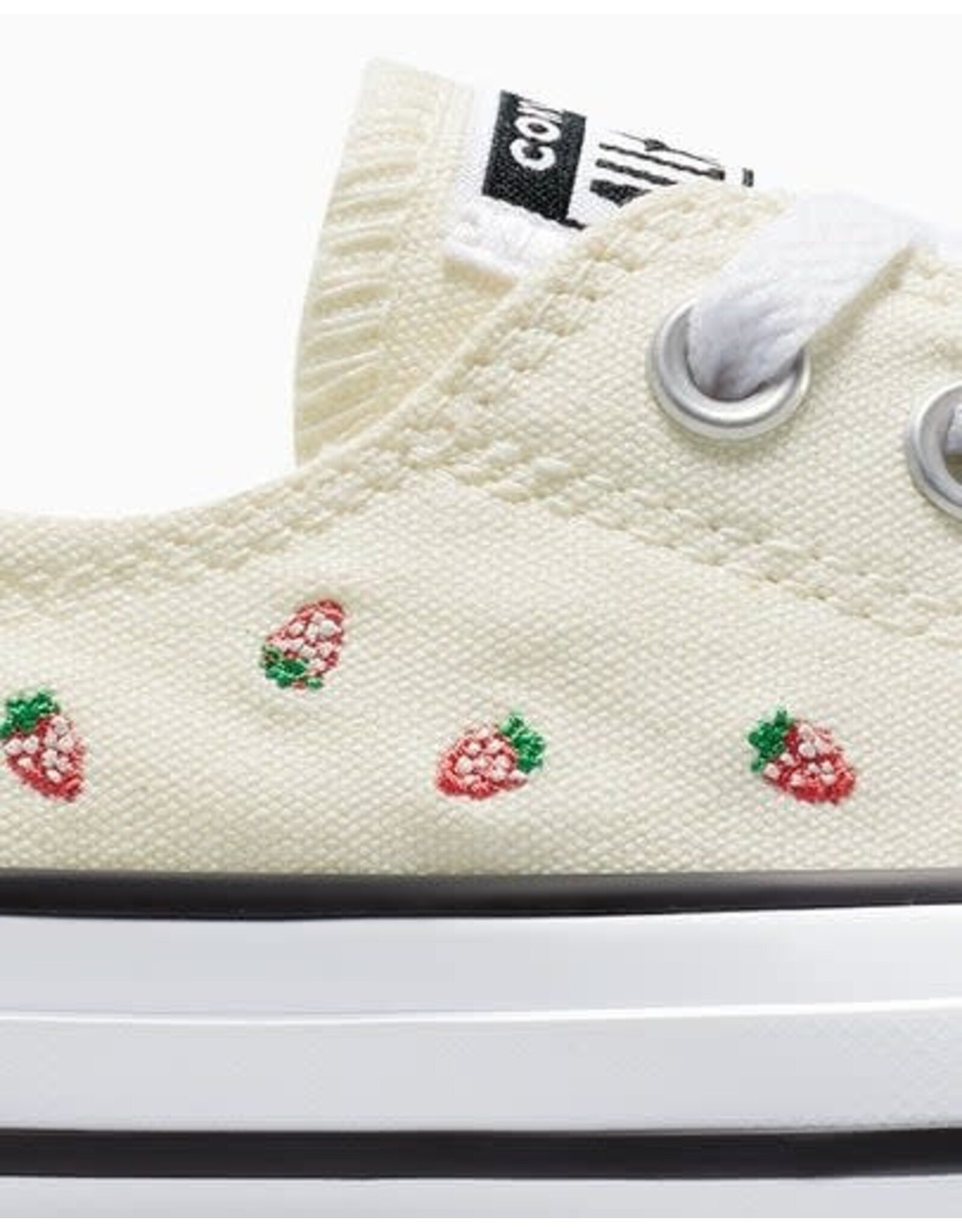 CTAS SHORELINE SLIP STRAWBERRY EMBROIDED EGRET/SOFT RED/GREEN C25SSS - A14931C