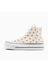 CTAS LIFT HI STRAWBERRY EMBROIDED EGRET/SOFT RED/WHITE C25LSW - A14934C