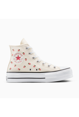 CTAS LIFT HI STRAWBERRY EMBROIDED EGRET/SOFT RED/WHITE C25LSW - A14934C
