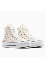 CTAS LIFT HI STRAWBERRY EMBROIDED EGRET/SOFT RED/WHITE C25LSW - A14934C