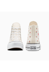 CTAS LIFT HI STRAWBERRY EMBROIDED EGRET/SOFT RED/WHITE C25LSW - A14934C