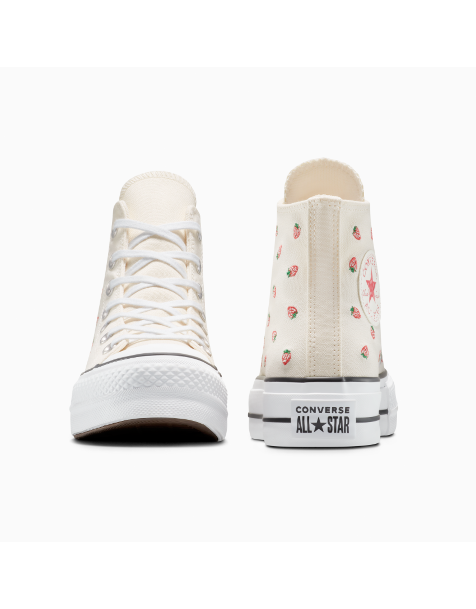 CTAS LIFT HI STRAWBERRY EMBROIDED EGRET/SOFT RED/WHITE C25LSW - A14934C