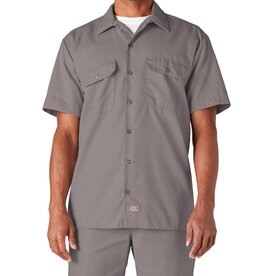 Short Sleeve Work Shirt Silver Grey Original Fit - 1574SV