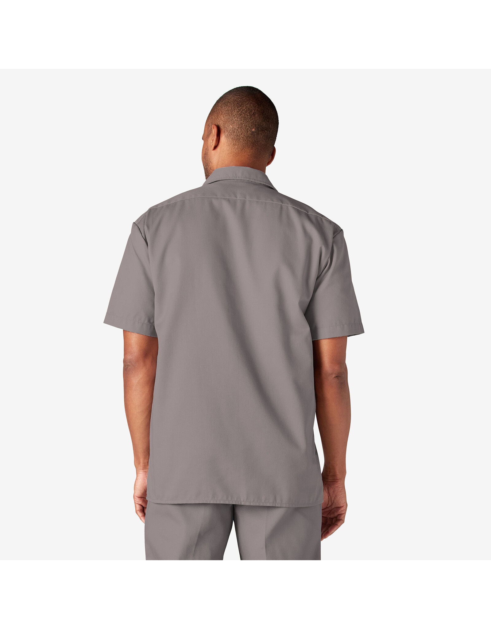Short Sleeve Work Shirt Silver Grey Original Fit - 1574SV