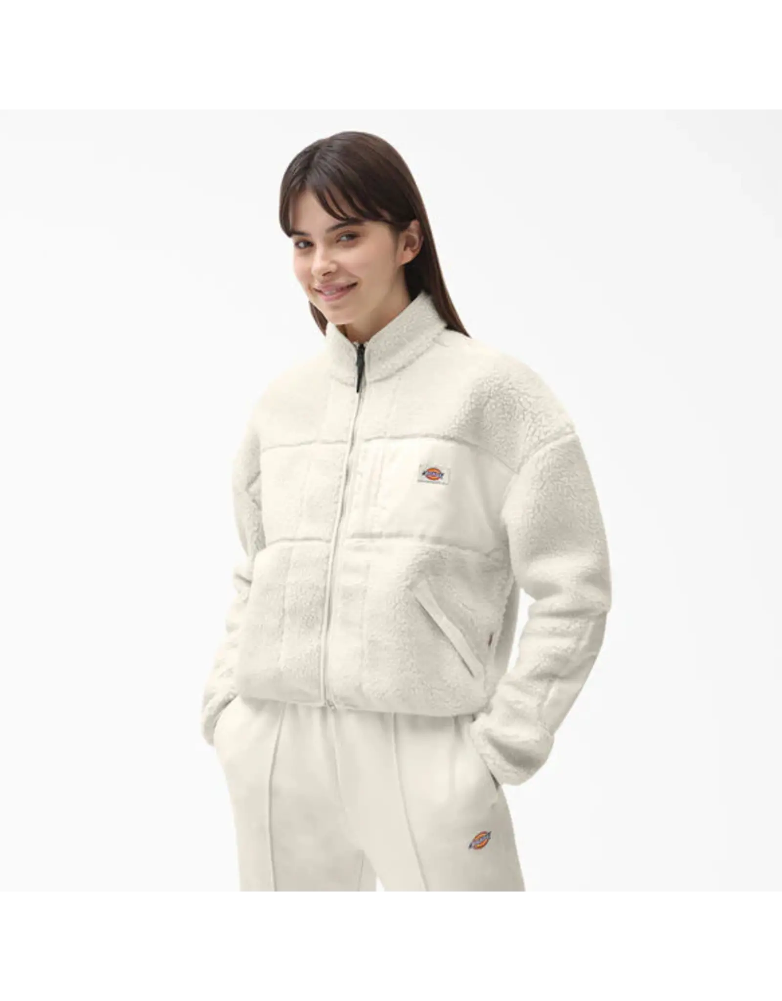 RED CHUTE TEXTURED FLEECE JACKET
