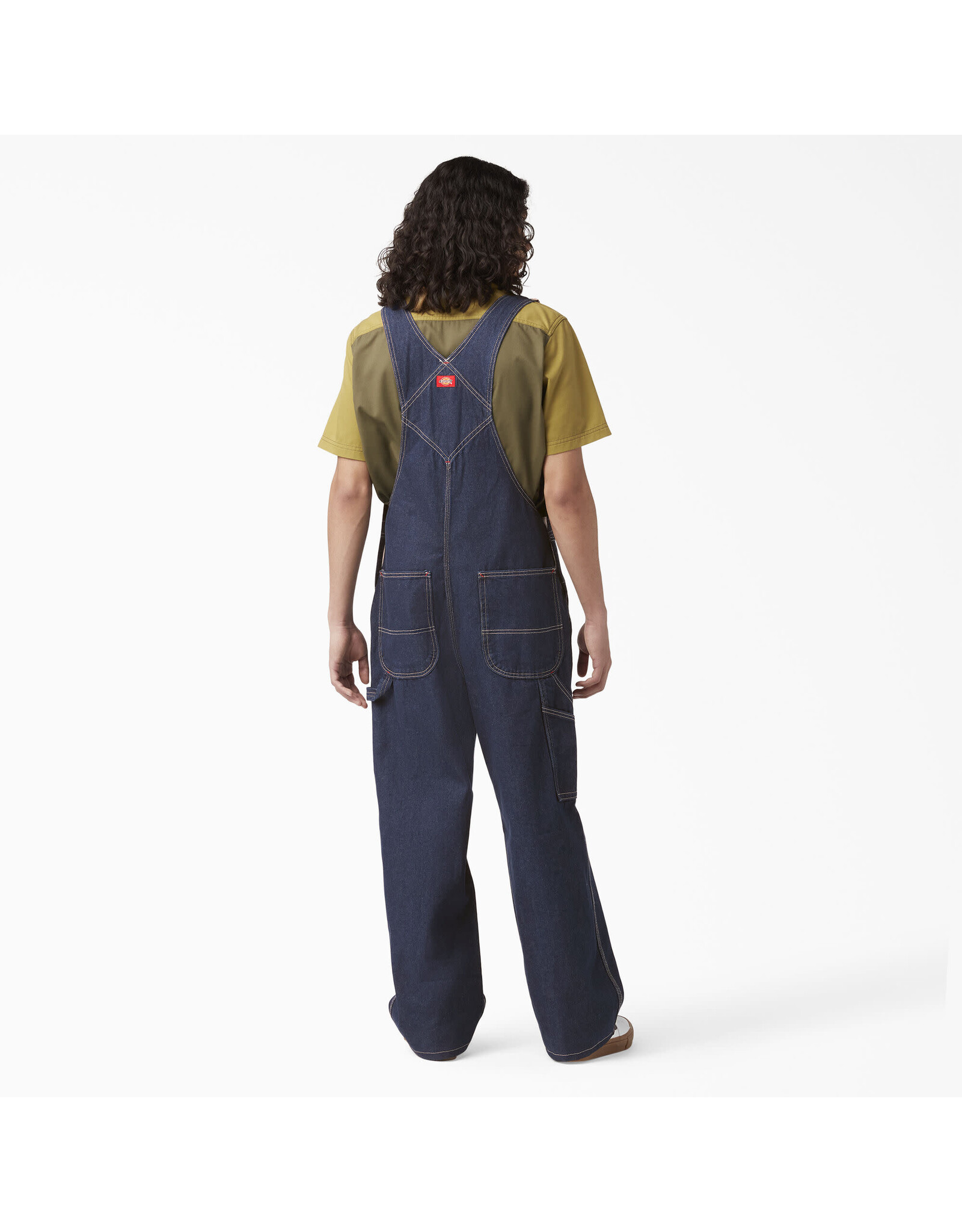 DICKIES Classic Bib Overalls Rinsed Navy Blue - DB100RNB