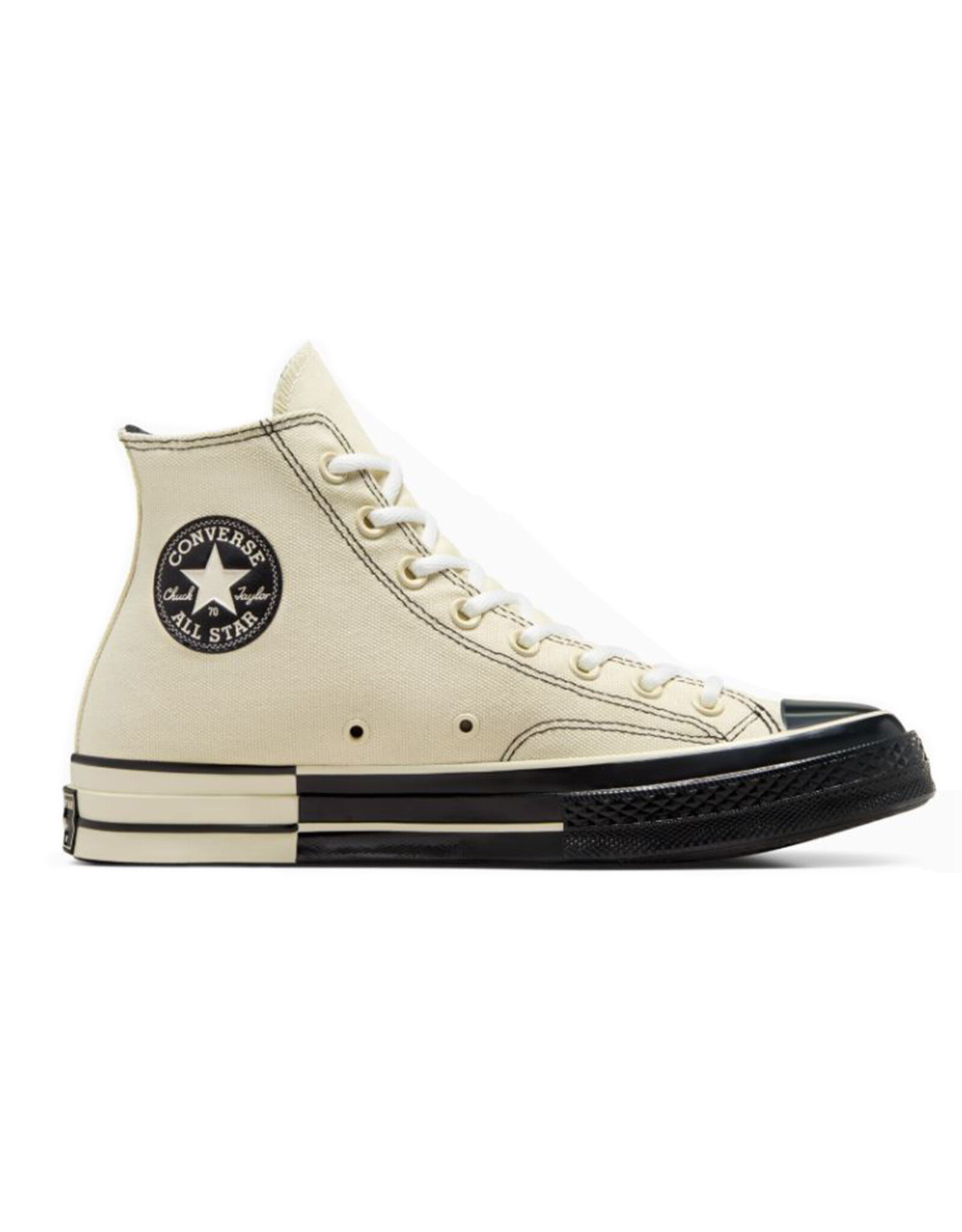 CHUCK 70 BLACK & WHITE NATURAL IVORY/BLACK C470NIB - A08188C