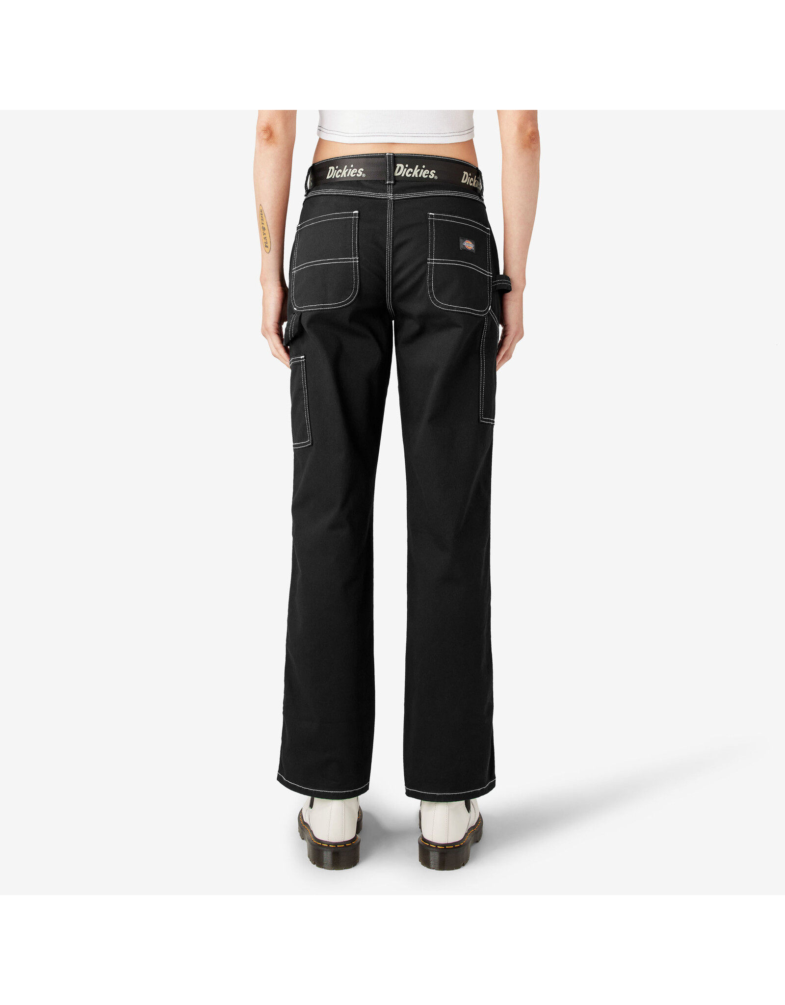 DICKIES Women's Relaxed Fit Carpenter Pants Black - FPR51BKX
