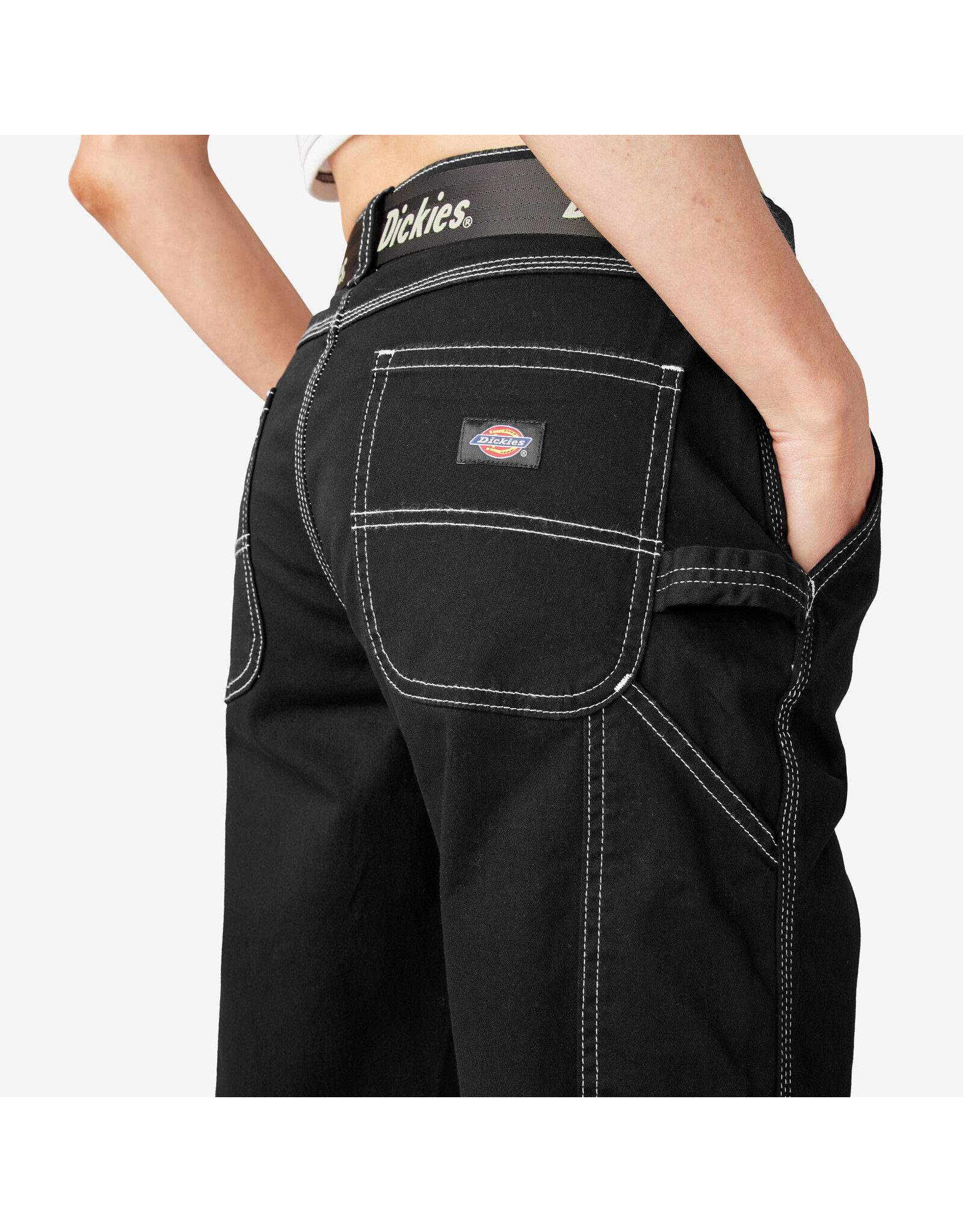 DICKIES Women's Relaxed Fit Carpenter Pants Black - FPR51BKX