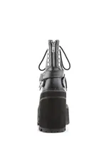 ASSAULT-101 4 3/4" Heel, 2 1/4" PF Lace-Up Boot w/D-Rings & Studs-D13VB
