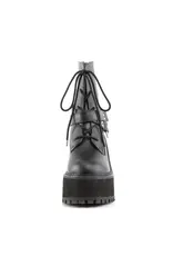 ASSAULT-101 4 3/4" Heel, 2 1/4" PF Lace-Up Boot w/D-Rings & Studs-D13VB