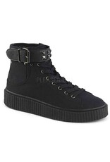 SNEEKER-255 1 1/2"PF Round Toe Lace-Up Front High Top Creeper Sneaker-D15BCS