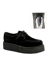 V-CREEPER-502S Black Vegan Suede Creeper D3VSB